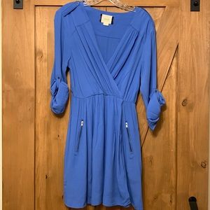 Anthropologie Maeve Blue Utility Dress
